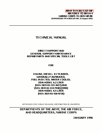 TM 9-2815-237-34p Technical Manual